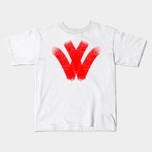 w letter themed graphic design Kids T-Shirt